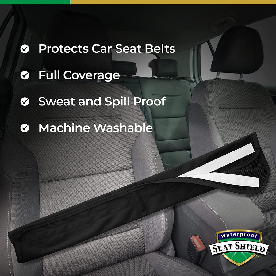 Waterproof Seat Belt Cover - Black