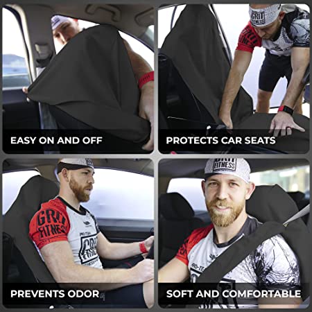 UltraSport SeatShield - Waterproof Car Seat Protector - Black