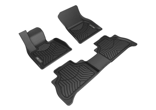All-Weather Custom-Fit Floor Mats for BMW X5 (G05) 2019-2025 – 5-Passenger – Black – Front & Rear with Non-Slip Backing