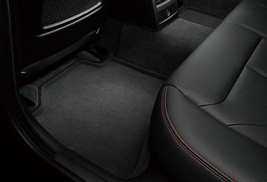 All-Weather Custom-Fit Floor Mats for Tesla Model Y Juniper 2026 with Non-Slip Backing - Black - 1st Row 2nd Row