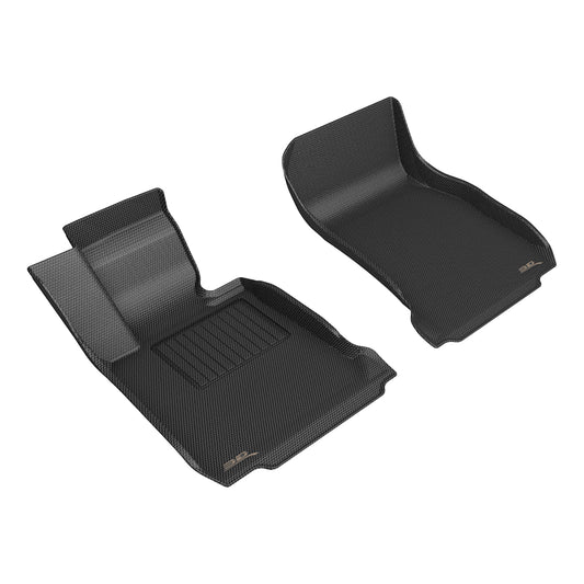 All-Weather Custom-Fit Floor Mats for BMW 2 Series (F22) 2014-2021 with Non-Slip Backing - Black - 1st Row