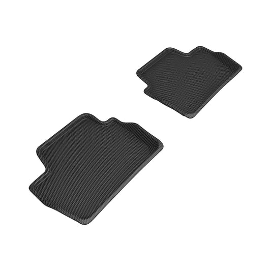 All-Weather Custom-Fit Floor Mats for BMW 2 Series (G42) 2022-2025 with Non-Slip Backing - Black - 2nd Row