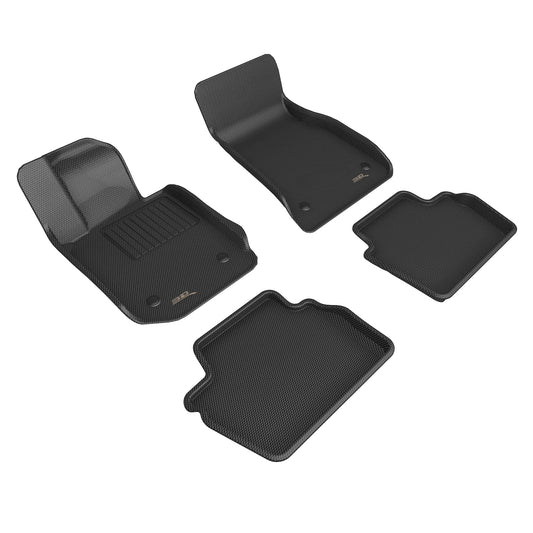 All-Weather Custom-Fit Floor Mats For Bmw 4 Series (G22) Fits Rwd & X-Drive / At Only 2021-2026 With Non-Slip Backing - Black - 1St Row 2Nd Row