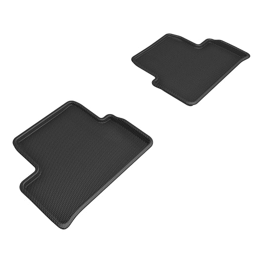 All-Weather Custom-Fit Floor Mats for BMW I4 (G26) 2022-2025 with Non-Slip Backing - Black - 2nd Row