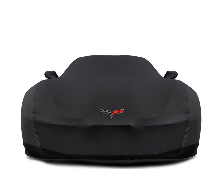 Chevrolet Corvette C6 2005-2013 Indoor Car Cover With C6 Flag Logo