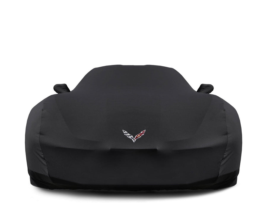 Chevrolet Corvette C7 2014-2019 Indoor Car Cover With C7 Flag Logo