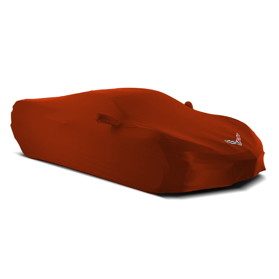 Chevrolet Corvette C8 2020-2026 Indoor Car Cover With C8 Flag Logo