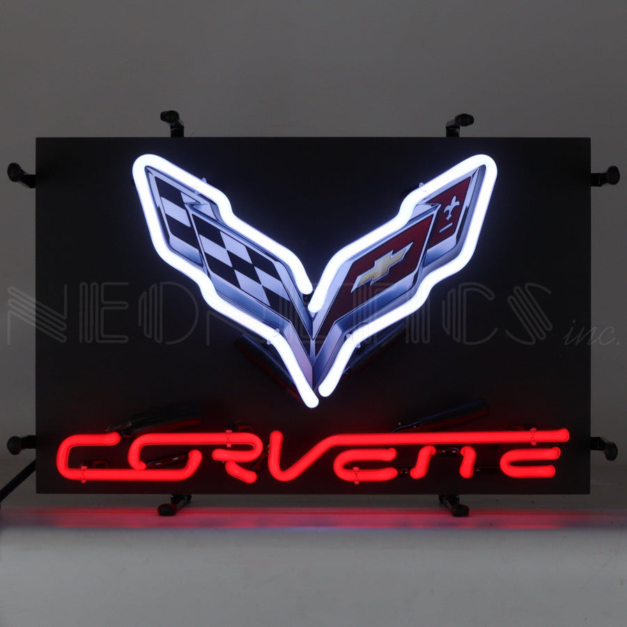Corvette C7 Junior Neon Sign with Backing