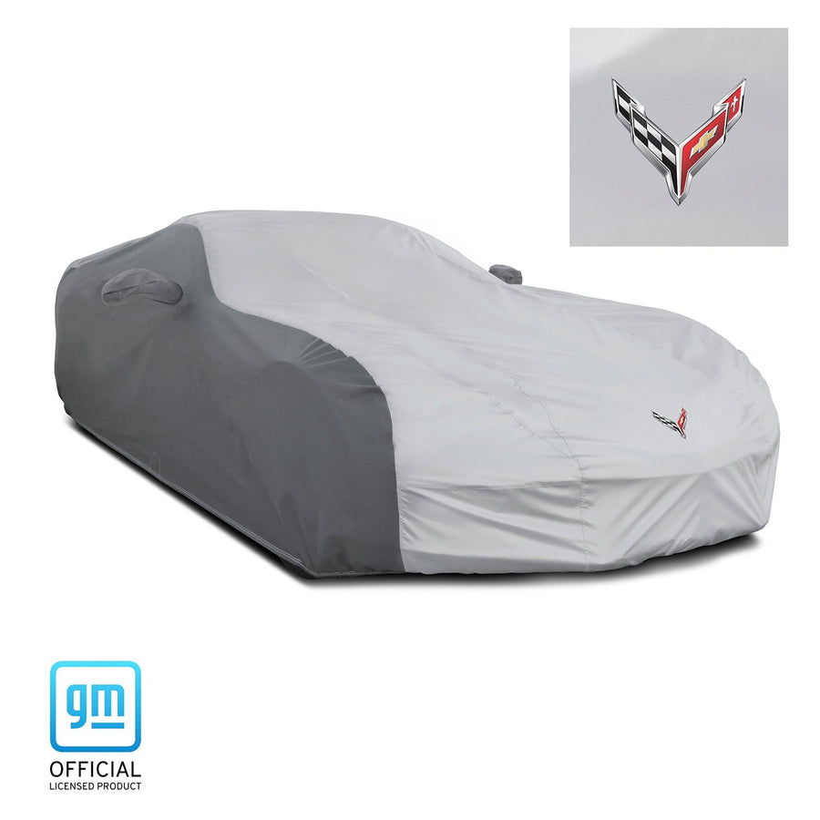Chevrolet Corvette C7 2014-2019 Outdoor / Indoor Car Cover With C7 Flag Logo