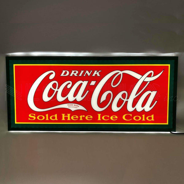Drink Coca-Cola Sold Here Ice Cold Slim LED Sign – MCarCovers