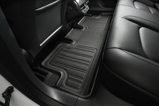 All-Weather Custom-Fit Floor Mats for Chevrolet Equinox Ev 2024-2025 Elitect with Non-Slip Backing - Black - 1st Row 2nd Row