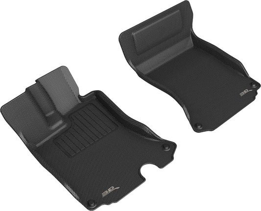 All-Weather Custom-Fit Floor Mats for Ferrari Portofino M 2021-2023 with Non-Slip Backing - Black - 1st Row