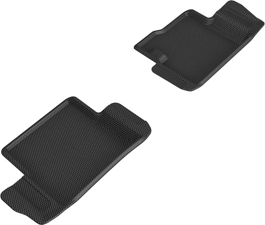 All-Weather Custom-Fit Floor Mats for Ferrari Portofino M 2021-2023 with Non-Slip Backing - Black - 2nd Row