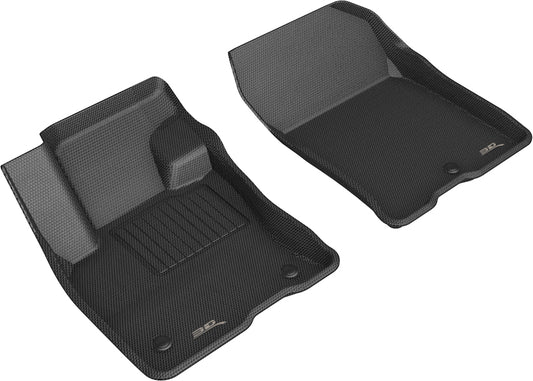 All-Weather Custom-Fit Floor Mats for Ford Bronco Sport 2021-2025 with Non-Slip Backing - Black - 2nd Row