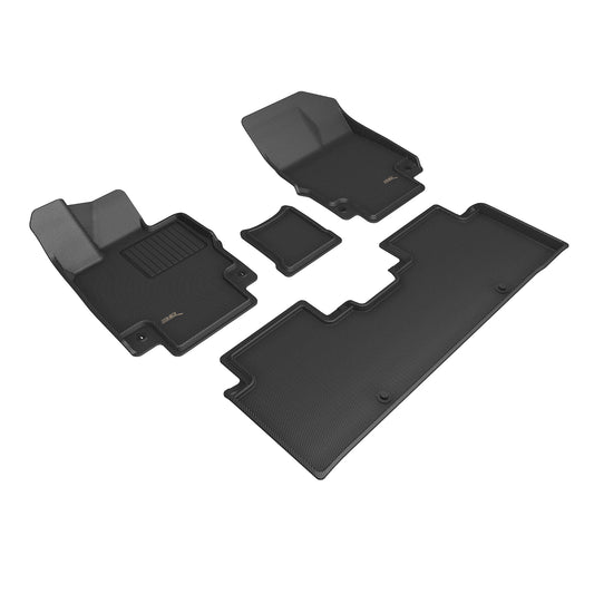 All-Weather Custom-Fit Floor Mats for Genesis Gv60 2023-2025 with Non-Slip Backing - Black - 1st Row 2nd Row