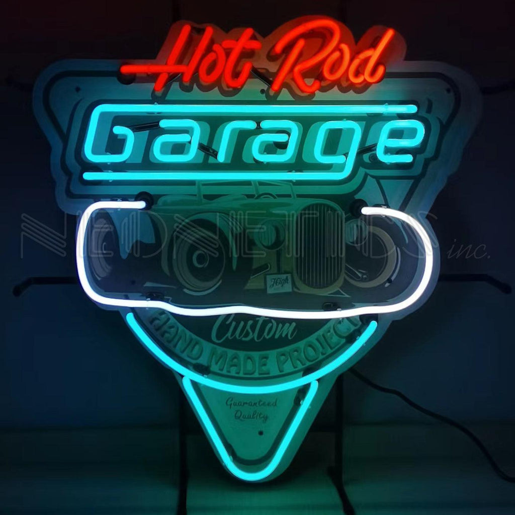 Hot Rod Garage Neon Sign – MCarCovers