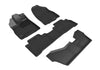 All-Weather Custom-Fit Floor Mats for Acura Mdx 2014-2020 with Non-Slip Backing - Black - 1st Row 2nd Row 3rd Row
