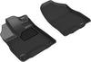 All-Weather Custom-Fit Floor Mats for Acura Mdx 2014-2020 with Non-Slip Backing - Black - 1st Row