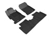 All-Weather Custom-Fit Floor Mats for Acura Ilx 2013-2022 with Non-Slip Backing - Black - 1st Row 2nd Row