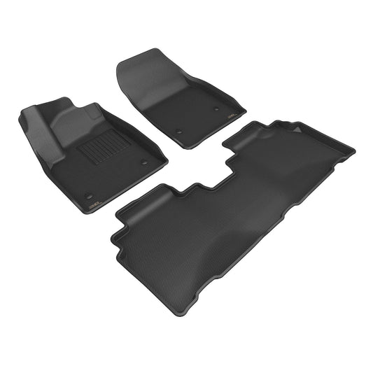 All-Weather Custom-Fit Floor Mats for Acura Zdx 2024-2025 with Non-Slip Backing - Black - 1st Row 2nd Row