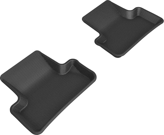 All-Weather Custom-Fit Floor Mats for Audi Q5 / Sq5 2009-2017 with Non-Slip Backing - Black - 2nd Row