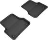 All-Weather Custom-Fit Floor Mats for Audi A6 / A7 / S6 / S7 / Rs7 2012-2018 with Non-Slip Backing - Black - 2nd Row