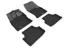 All-Weather Custom-Fit Floor Mats for Audi A3/ Rs3/ S3/ Sportback E-Tron 2015-2020 with Non-Slip Backing - Black - 1st Row 2nd Row