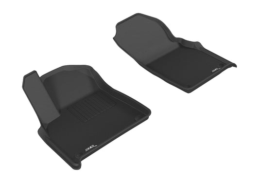 All-Weather Custom-Fit Floor Mats for Audi Q7 / Sq7 / Q8 / Sq8 2017-2025 with Non-Slip Backing - Black - 1st Row