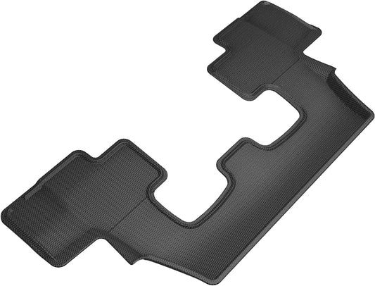 All-Weather Custom-Fit Floor Mats for Audi Q7 / Sq7 2017-2025 with Non-Slip Backing - Black - 3rd Row