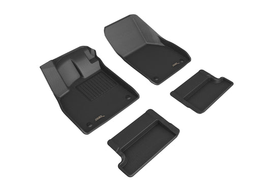 All-Weather Custom-Fit Floor Mats for Audi Tt 2016-2023 with Non-Slip Backing - Black - 1st Row 2nd Row