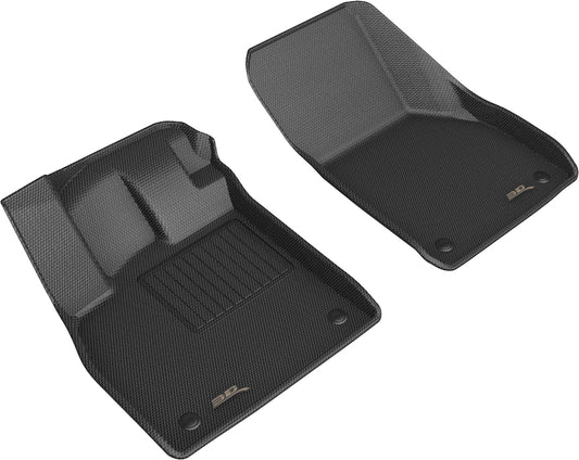 All-Weather Custom-Fit Floor Mats for Audi Tt 2016-2023 with Non-Slip Backing - Black - 1st Row