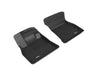 All-Weather Custom-Fit Floor Mats for Audi E-Tron / E-Tron Sportback 2019-2024 with Non-Slip Backing - Black - 1st Row