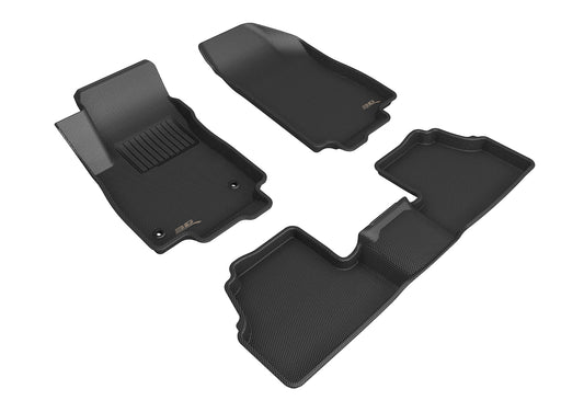 All-Weather Custom-Fit Floor Mats for Buick Encore 2013-2022 with Non-Slip Backing - Black - 1st Row 2nd Row