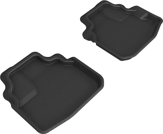 All-Weather Custom-Fit Floor Mats for Buick Lucerne 2006-2011 with Non-Slip Backing - Black - 2nd Row
