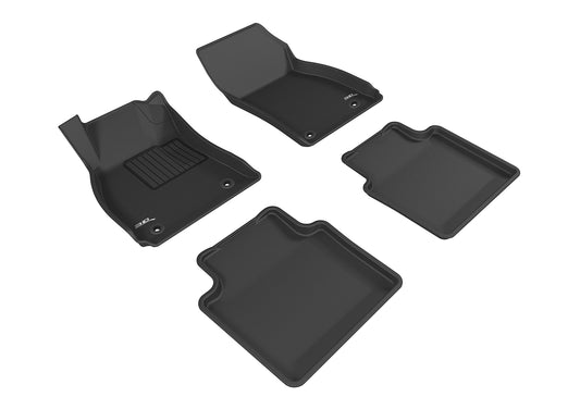 All-Weather Custom-Fit Floor Mats for Buick Lacrosse 2010-2016 with Non-Slip Backing - Black - 1st Row 2nd Row