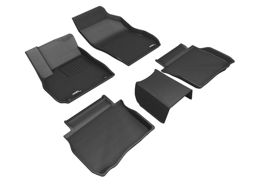 All-Weather Custom-Fit Floor Mats for Buick Lacrosse 2017-2019 with Non-Slip Backing - Black - 1st Row 2nd Row
