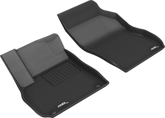 All-Weather Custom-Fit Floor Mats for Buick Lacrosse 2017-2019 with Non-Slip Backing - Black - 1st Row