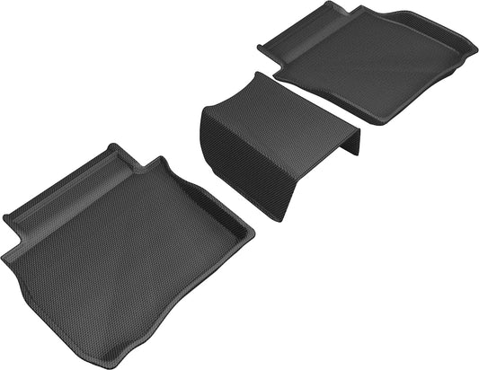 All-Weather Custom-Fit Floor Mats for Buick Lacrosse 2017-2019 with Non-Slip Backing - Black - 2nd Row