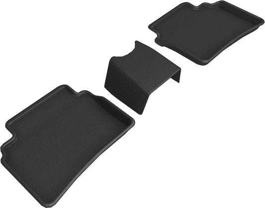 All-Weather Custom-Fit Floor Mats for Buick Regal 2018-2020 with Non-Slip Backing - Black - 2nd Row