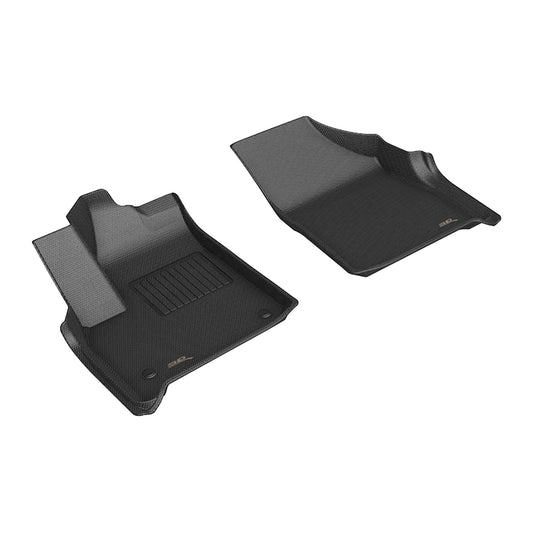 All-Weather Custom-Fit Floor Mats for Buick Enclave 2018-2024 with Non-Slip Backing - Black - 1st Row