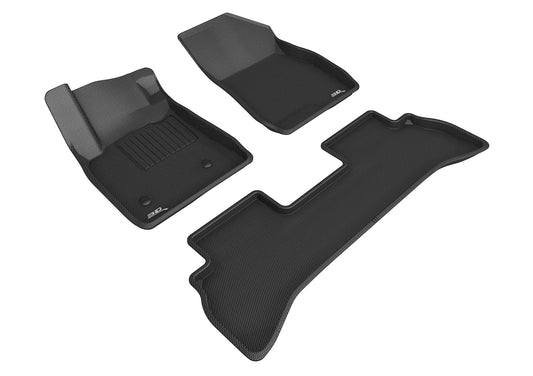 All-Weather Custom-Fit Floor Mats for Buick Encore Gx 2020-2025 with Non-Slip Backing - Black - 1st Row 2nd Row