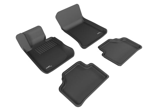 All-Weather Custom-Fit Floor Mats for BMW X1 2013-2015 with Non-Slip Backing - Black - 1st Row 2nd Row