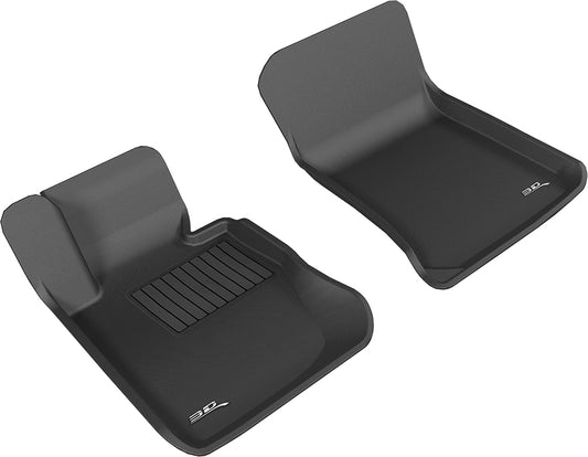 All-Weather Custom-Fit Floor Mats for BMW X1 2013-2015 with Non-Slip Backing - Black - 1st Row