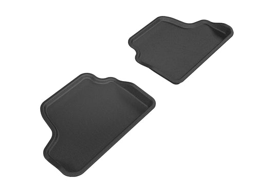All-Weather Custom-Fit Floor Mats for BMW 3 Series Convertible 2007-2013 with Non-Slip Backing - Black - 2nd Row