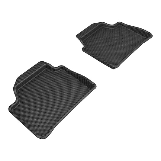 All-Weather Custom-Fit Floor Mats for BMW 2 Series (F22) 2014-2021 with Non-Slip Backing - Black - 2nd Row