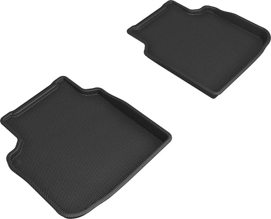 All-Weather Custom-Fit Floor Mats for BMW 7 Series Li 2013-2015 with Non-Slip Backing - Black - 2nd Row