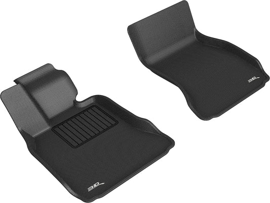All-Weather Custom-Fit Floor Mats for BMW 7 Series/ Li 2009-2015 with Non-Slip Backing - Black - 1st Row