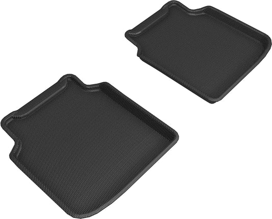 All-Weather Custom-Fit Floor Mats for BMW 7 Series Li 2009-2012 with Non-Slip Backing - Black - 2nd Row