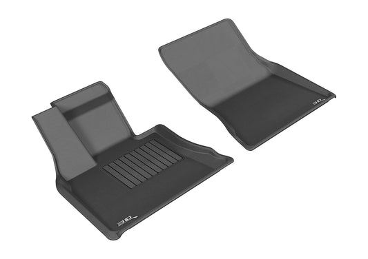 All-Weather Custom-Fit Floor Mats for BMW X5 (F15) / X6 (F16) 2014-2019 with Non-Slip Backing - Black - 1st Row