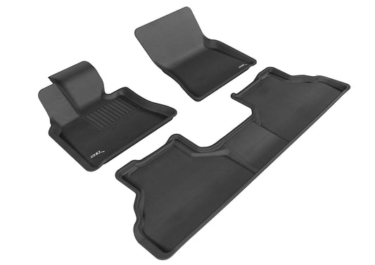 All-Weather Custom-Fit Floor Mats for BMW X6 2008-2014 with Non-Slip Backing - Black - 1st Row 2nd Row